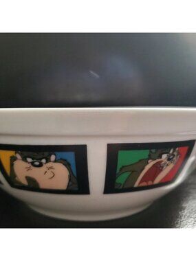 Vtg Looney Tunes Tasmanian Devil 7" Bowl Warner Bros Cartoon Retro Collectible